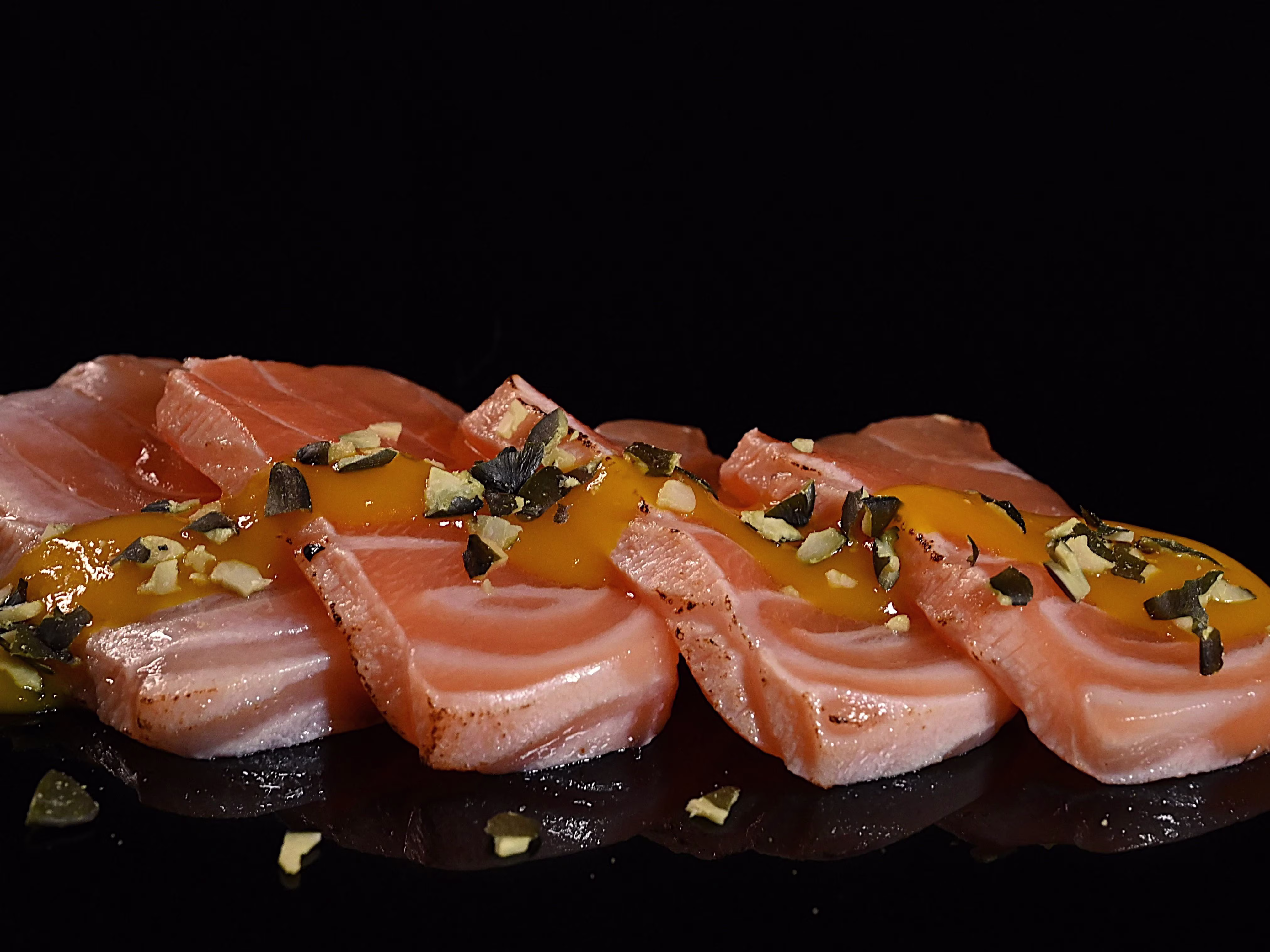 Mango sake tataki