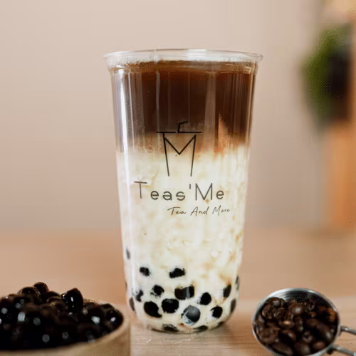 Caramel Bubble Milk Coffee Milk, M