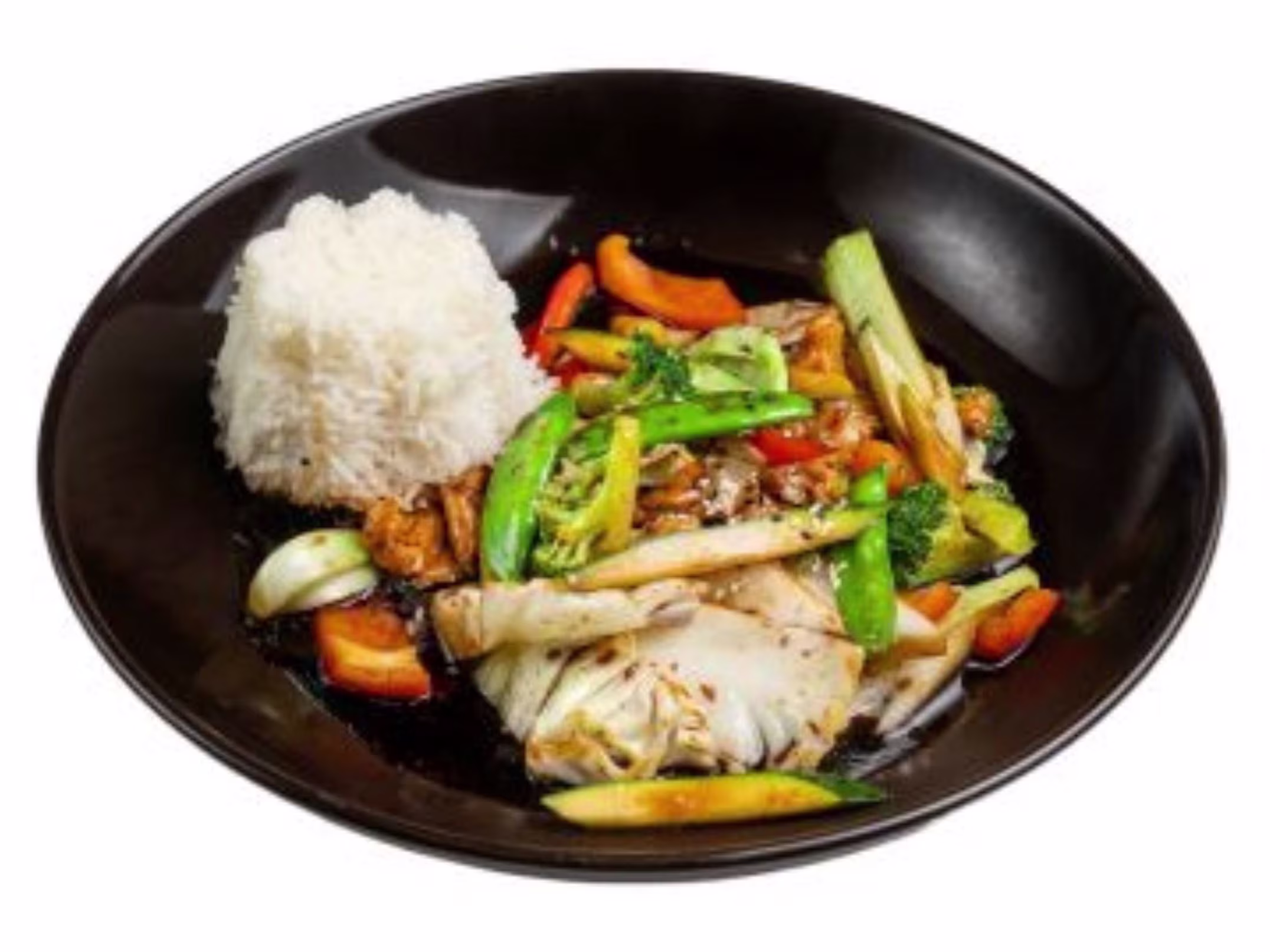 Wok Chicken  mit Reis