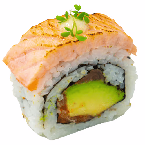 Lachs Tartar Roll (scharf)