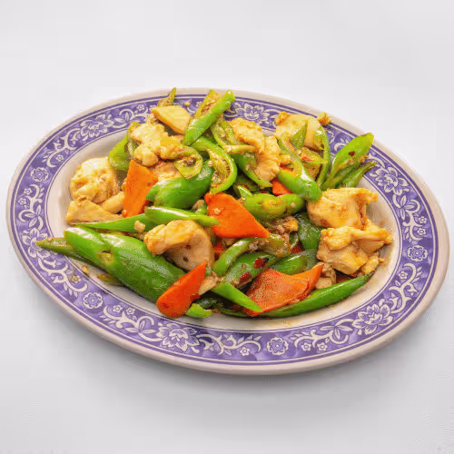 Hühnerfleisch mit Chop Suey