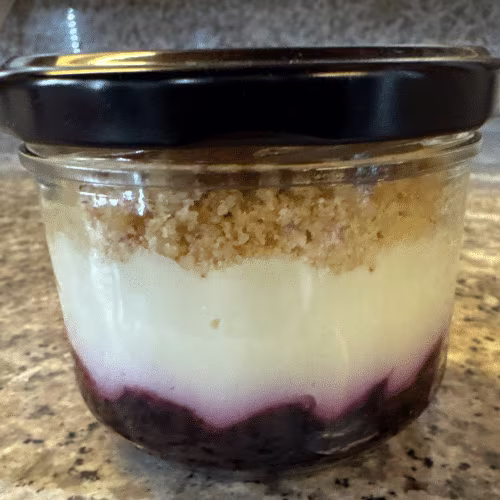 Cheesecake mit Heidelbeeren