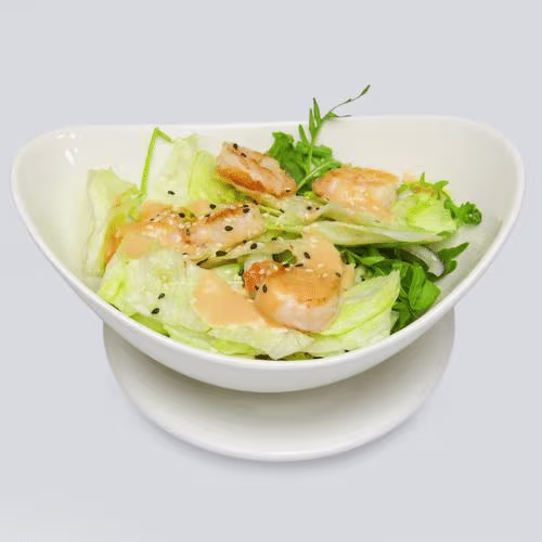 Salat mit Shrimps