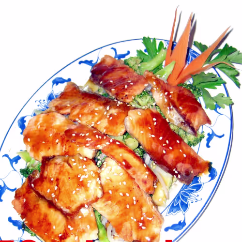 Lachs Teriyaki (scharf)
