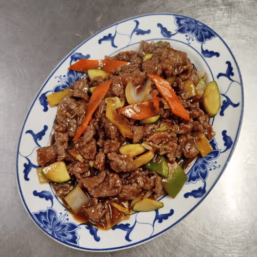 Rindfleisch nach Szechuan Art (scharf)