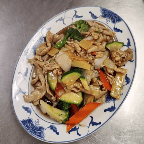 Schweinefleisch mit Wokgemüse