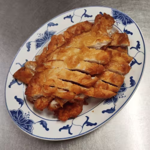 Knuspriges Huhn mit knoblauch Sauce
