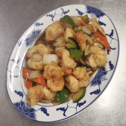 Garnelen nach Szechuan Art (scharf)