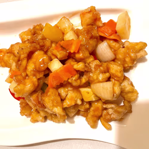 Huhn mit frischer Ananas