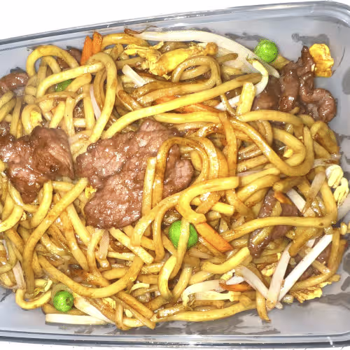 Gebratene Nudeln mit Rindfleisch
