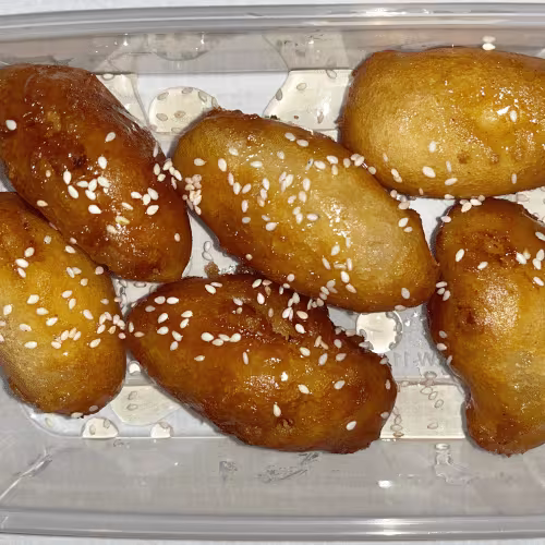 Gebackene Banane mit Honig