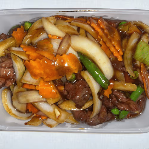Rindfleisch mit Zwiebeln