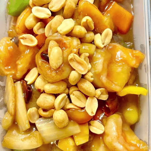 Gong-Bao Garnelen (scharf)
