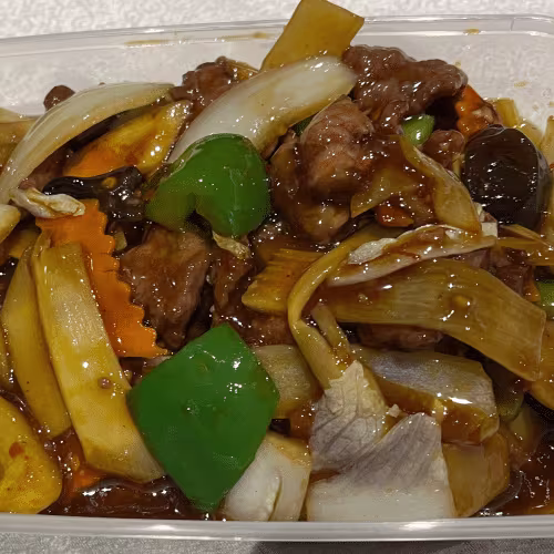 Rindfleisch nach Szechuan Art (scharf)