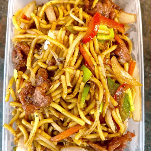 Schwarzpfeffer Nudeln (scharf)