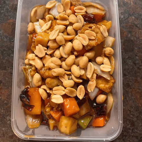 Tofu a la Gong- Bao (scharf)