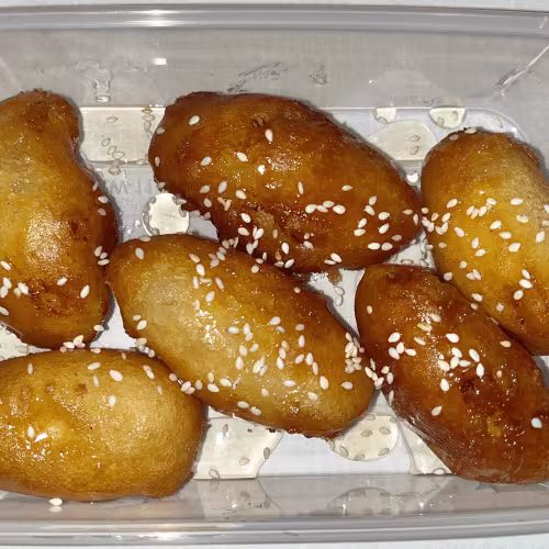 Gebackene Früchte mit Honig