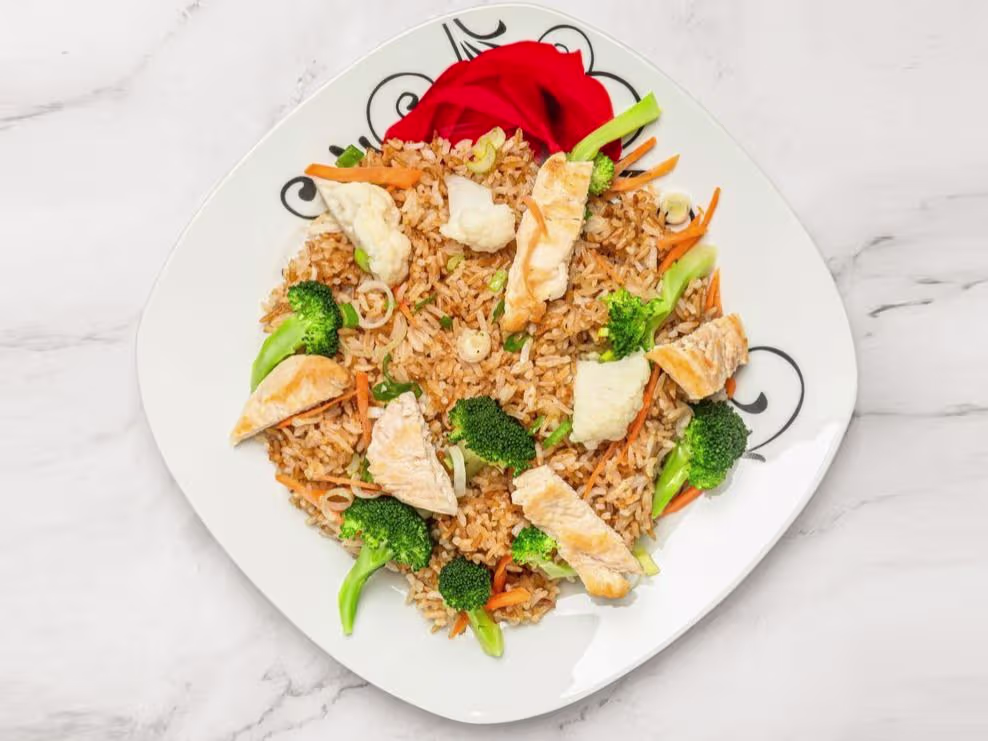 Gebratener Reis mit Hühnerfleisch