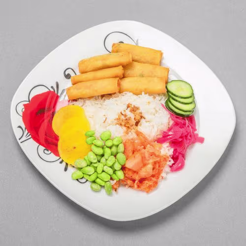 Veg-Spring Roll Thali