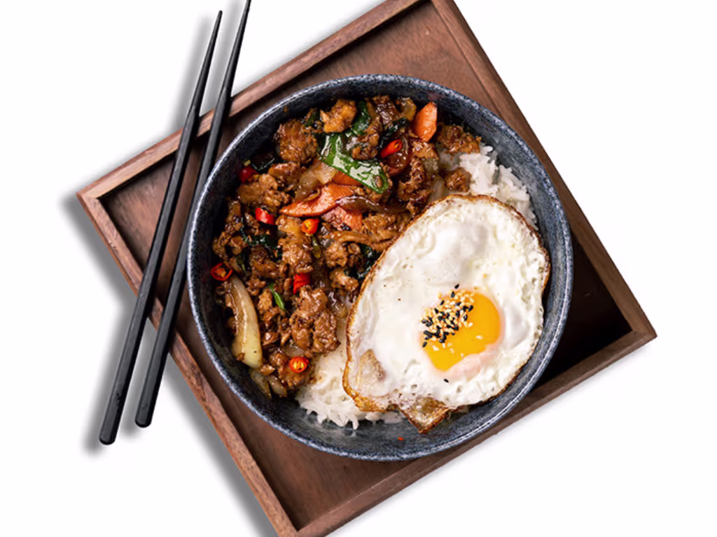 Reisschale Bulgogi Huhn