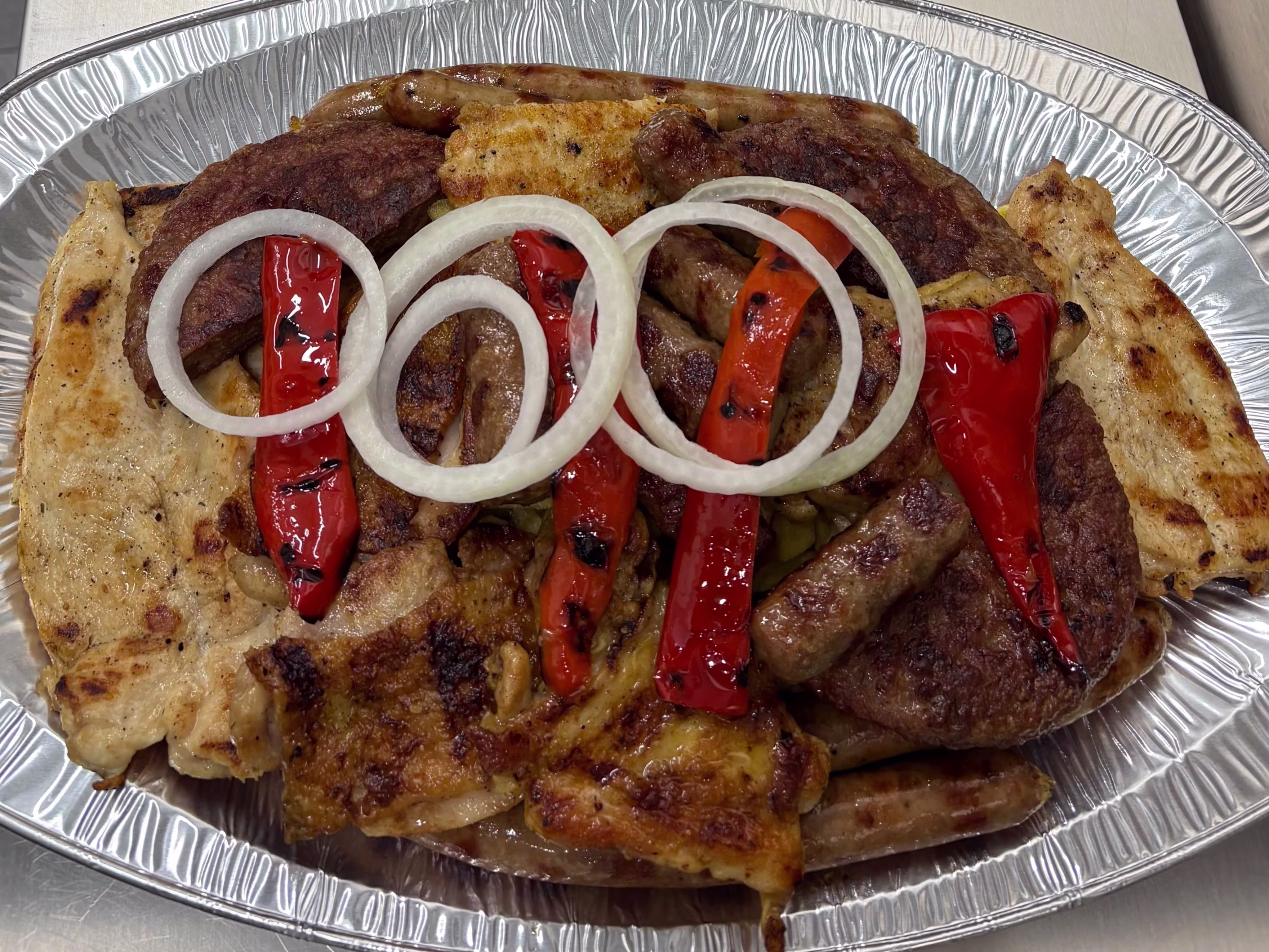 Grillplatte Rind-Huhn 3 Personen