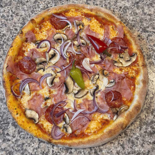 Pizza Vulcano (scharf)