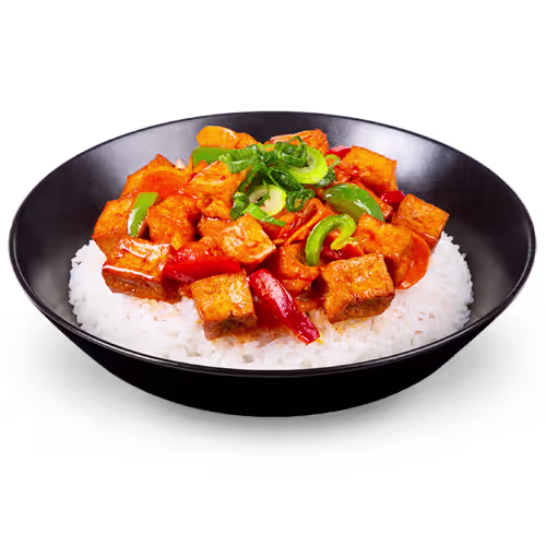 Sambal Tofu (vegan, pikant)