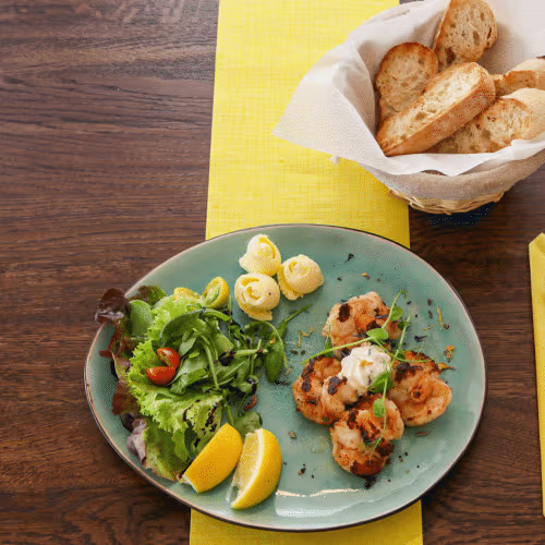 Gebratene Riesengarnelen 8/12