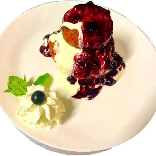 Papanasi-Krapfen auf rumänischer Art