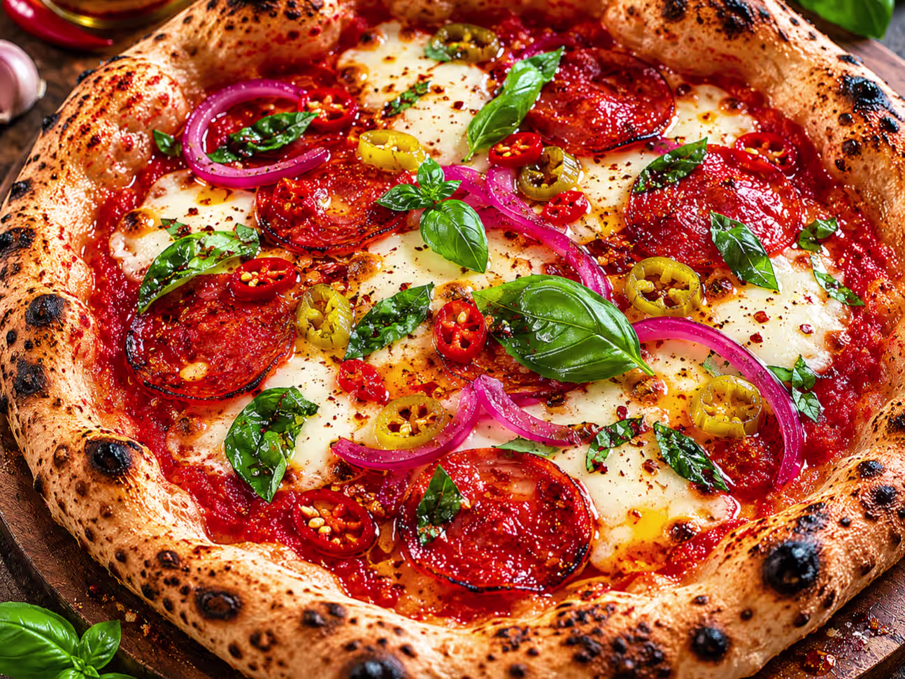 Red Light Spicy Chorizo Pizza