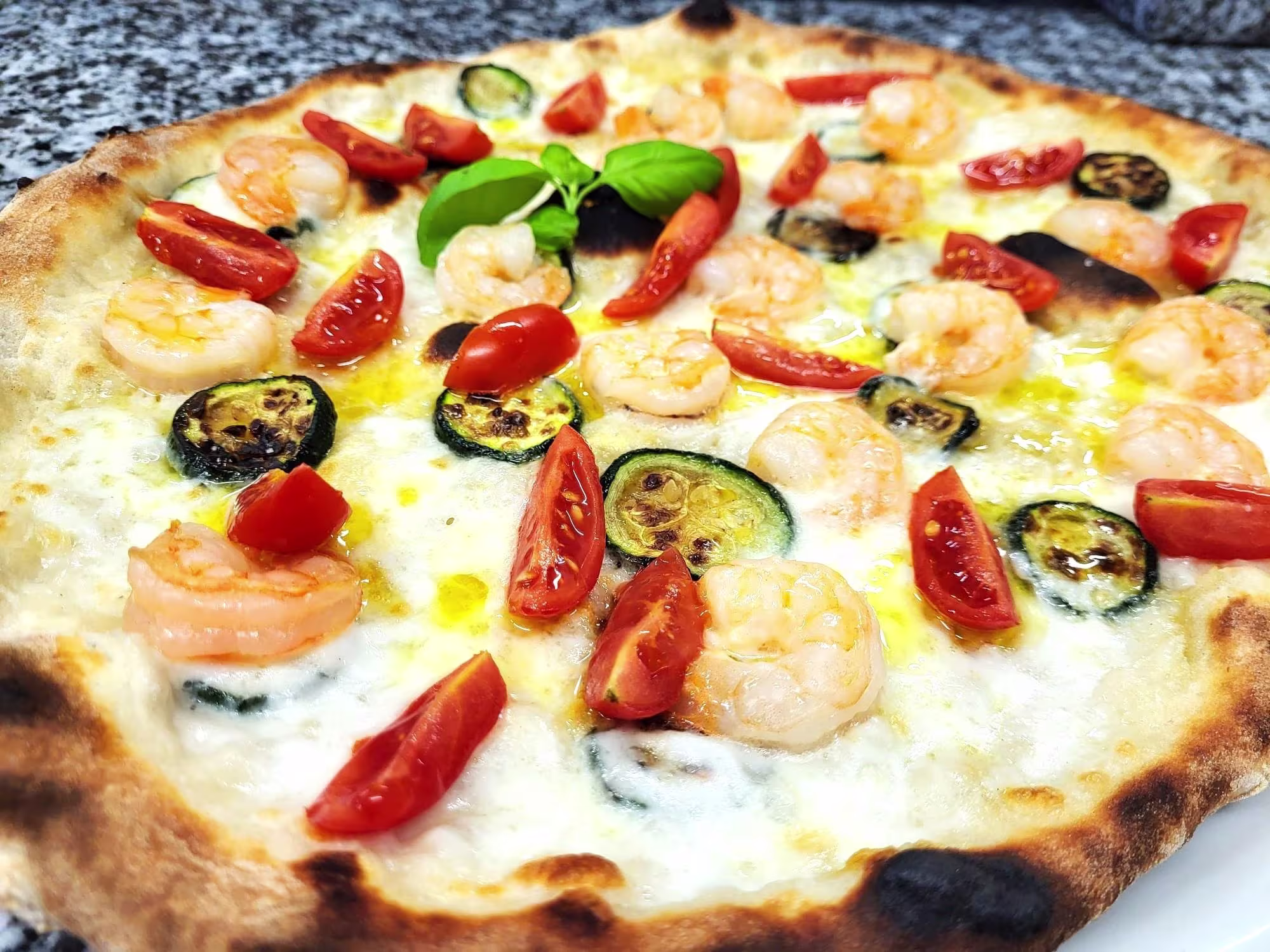 Pizza Gamberetti & Zucchine