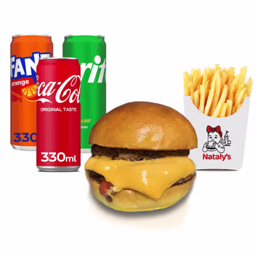 Double Cheeseburger Menü