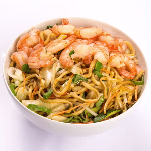 Gebratene Nudeln mit Shrimps (klein)