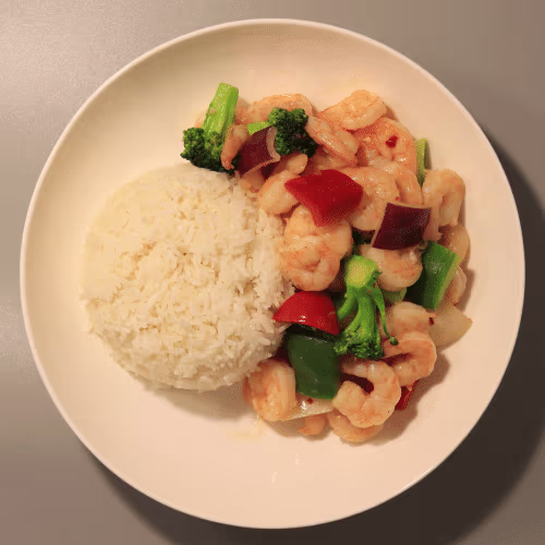 Shrimps mit Gemüse