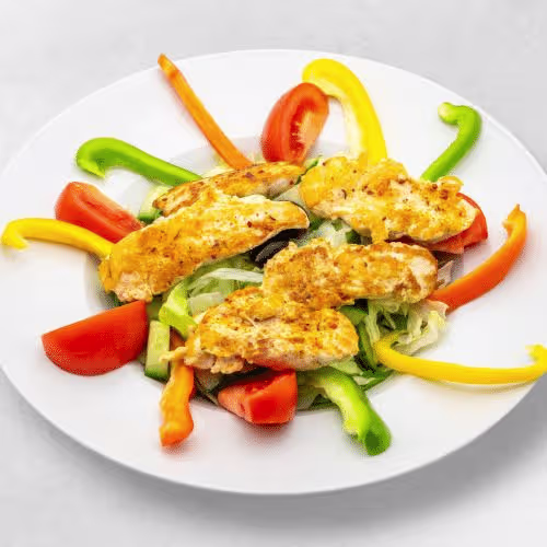 Gegrillter Hühnersalat