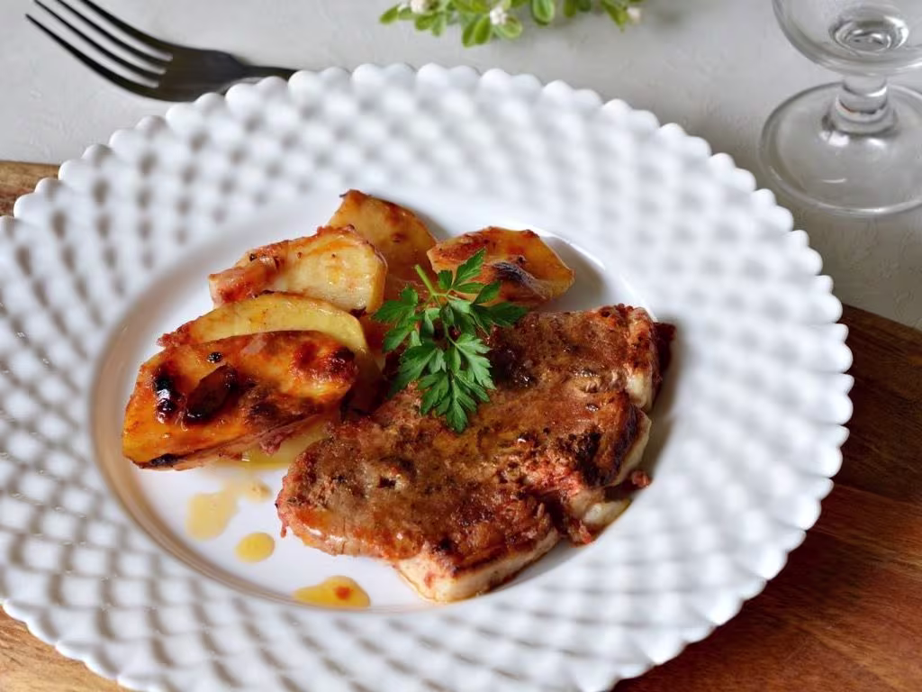 Bauchfleisch in Ofen Fleica de porc marinata la cuptor