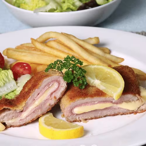 Cordon Bleu mit Pommes