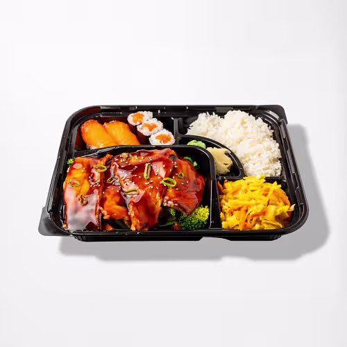 Gegrillter Lachs Bento