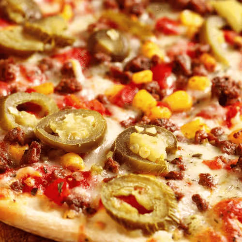 Pizza Beef Mexican (scharf)