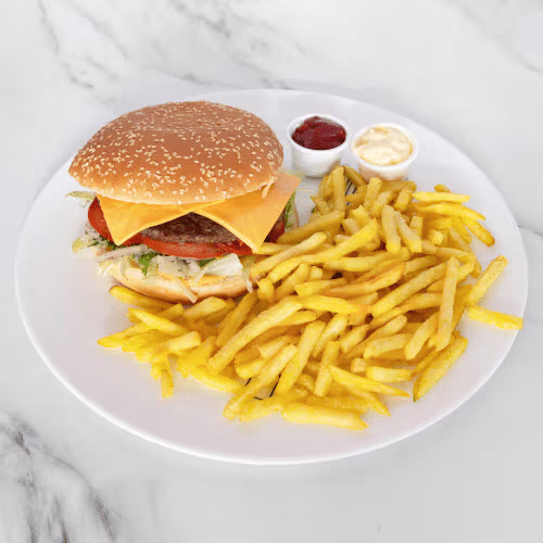 Cheeseburger XL Pommes frites