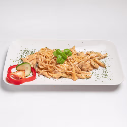 Tris di Pasta hühner