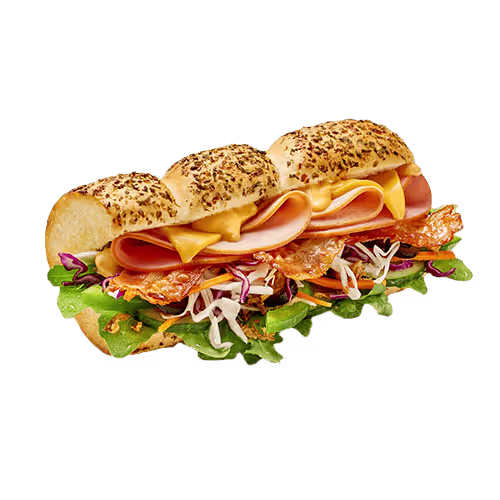 Ham und Bacon-Melt Sub