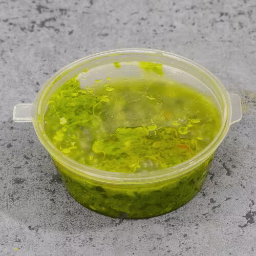 Frische grüne Chillisauce (sehr scharf)