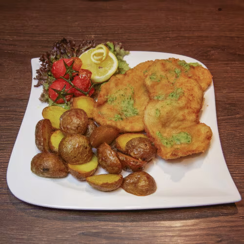 Knoblauch Schnitzel