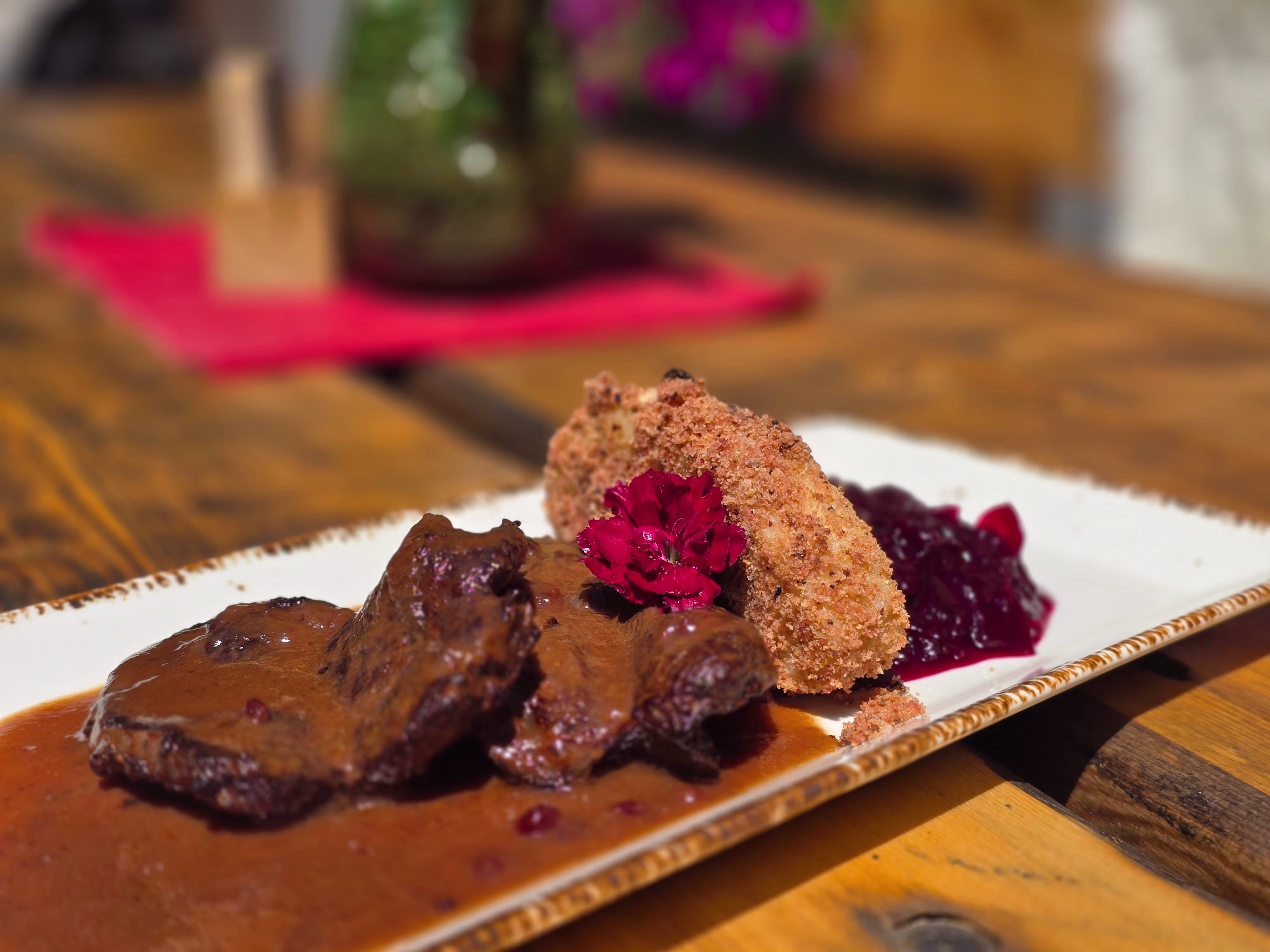 Hirsch-Naturschnitzel