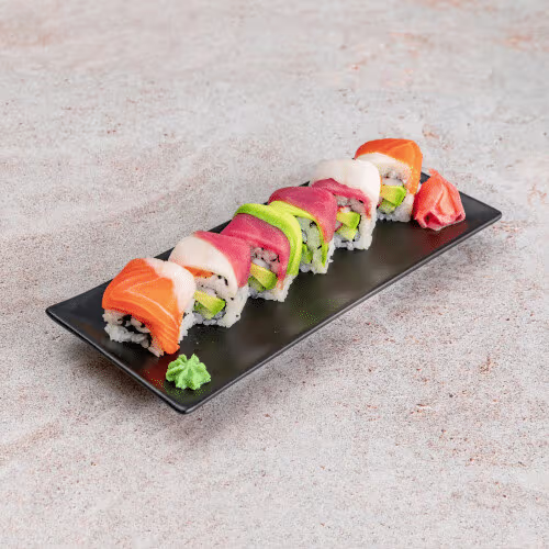 Regenbogen Maki (8 Stück)