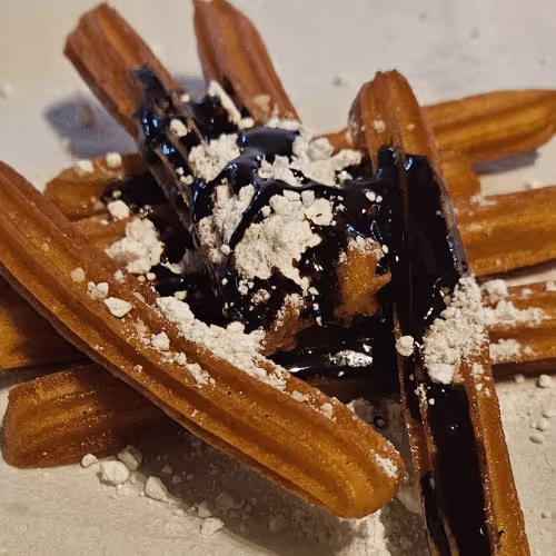 Churros mit Schokolade sauce
