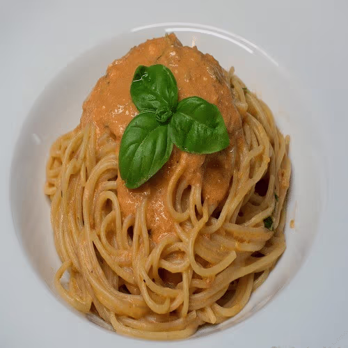 Meine Pasta mit Rosesauce