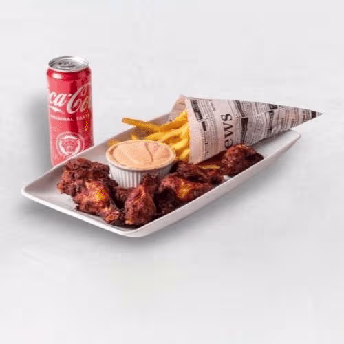 Chicken Wings Menü (medium)