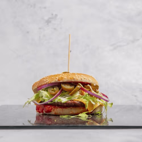 Chili Burger (sehr scharf)